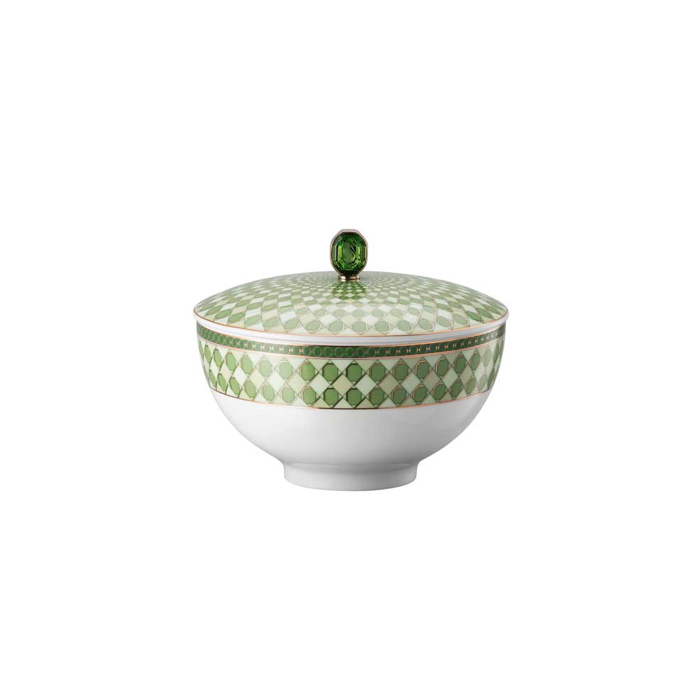 Swarovski Signum-Soup Bowl w/Lid 6 in 27 oz