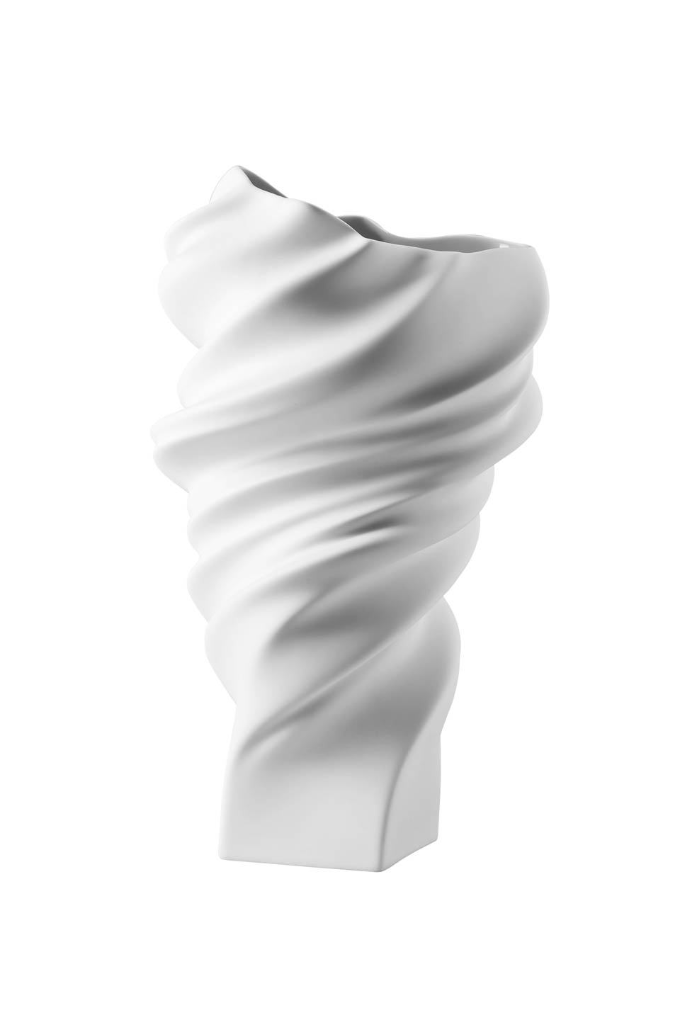 Vase 12 1/2 in White Matte