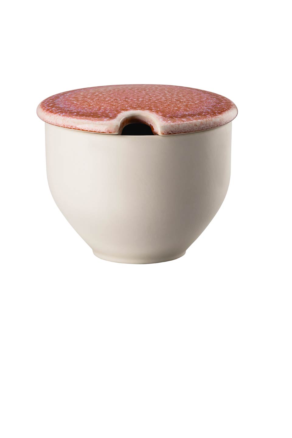 DISCONTINUED- Sugar Bowl w/ Indent & Lid 8 1/2 oz