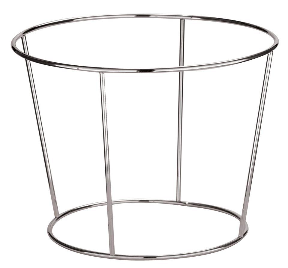 Holder - Seafood Tray Stand Chrome Plated 7 7/8 in-H