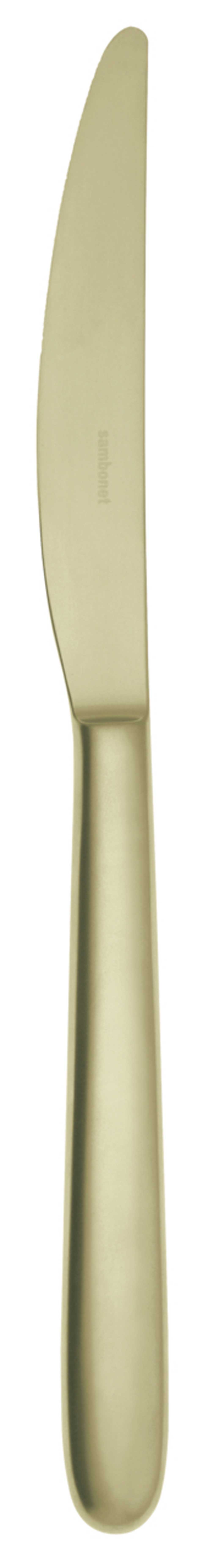 Champagne Antico - Table Knife SH 18/10 s/s Sand Blasted Finish - PVD Champagne