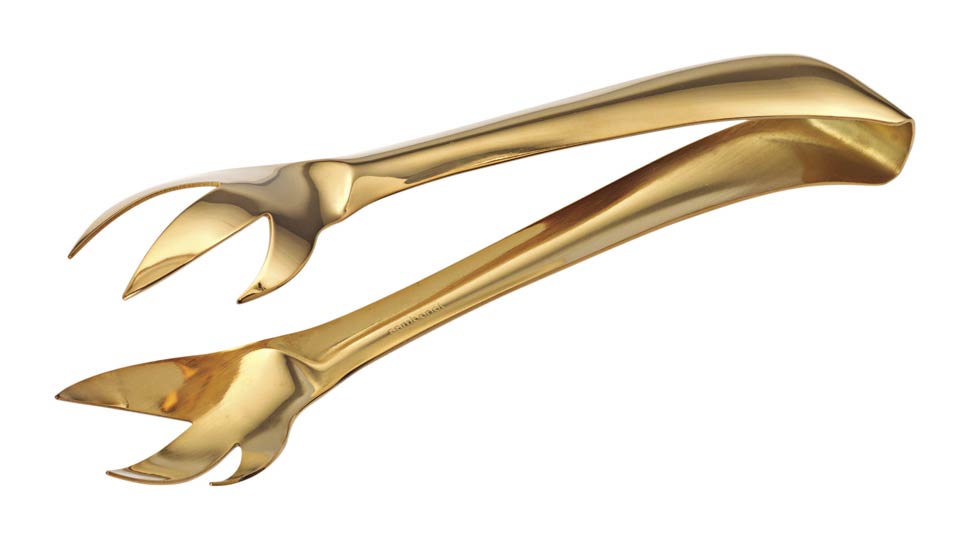 DISCONTINUED-PVD Cognac Ice Tong