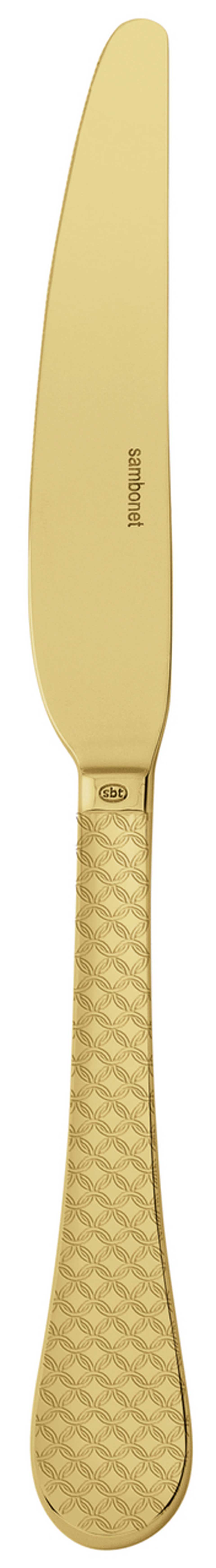 Taormina Gold - Table Knife SH 18/10 s/s 9 1/4 in - PVD Gold
