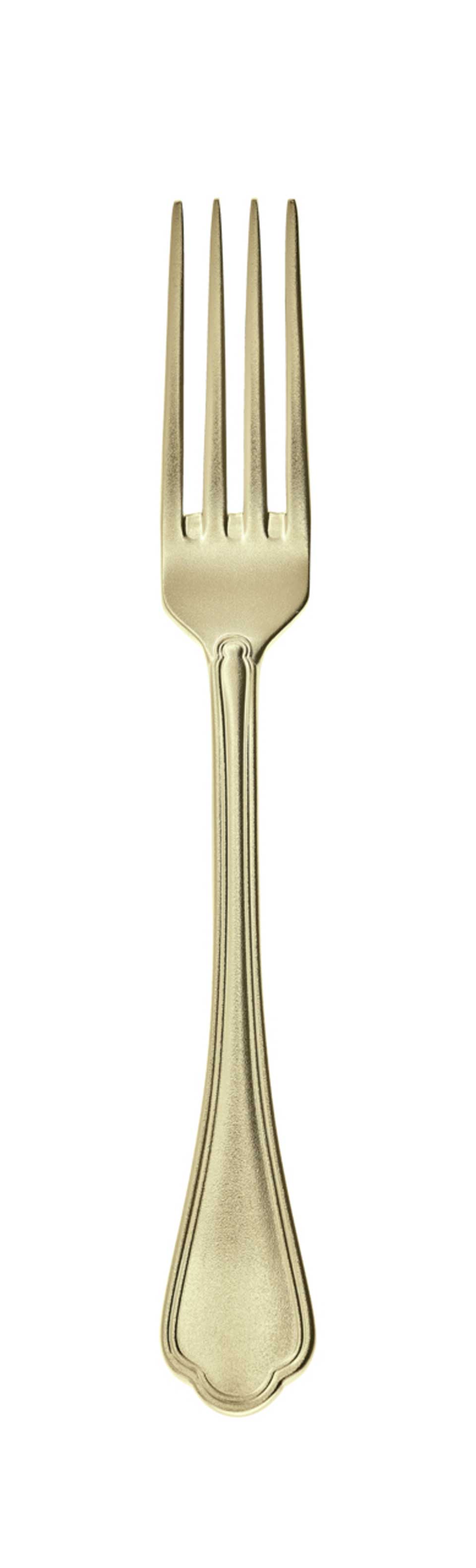 DISCONTINUED-Diamond - Dessert Fork 18/10 s/s - PVD White Gold