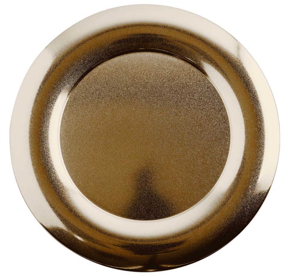 PVD Red Gold Show Plate – 12 1/4 in