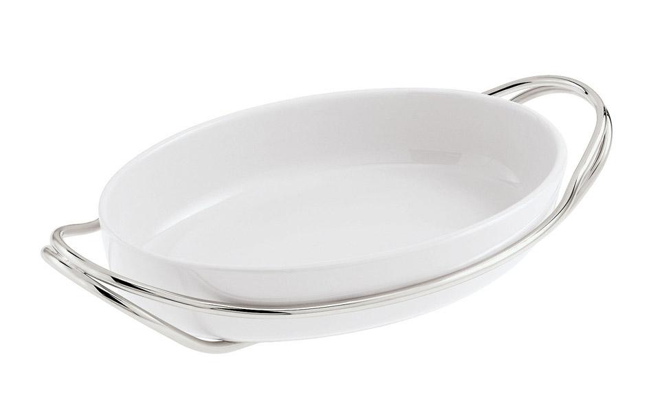 Rectangular porcelain dish set