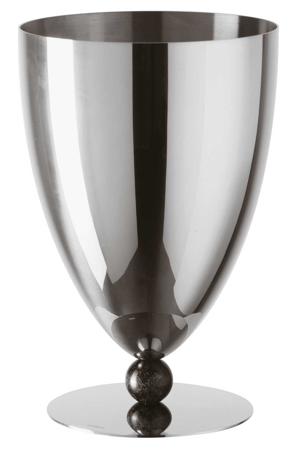 Wine Cooler 7 in - Silverplated Marble Black