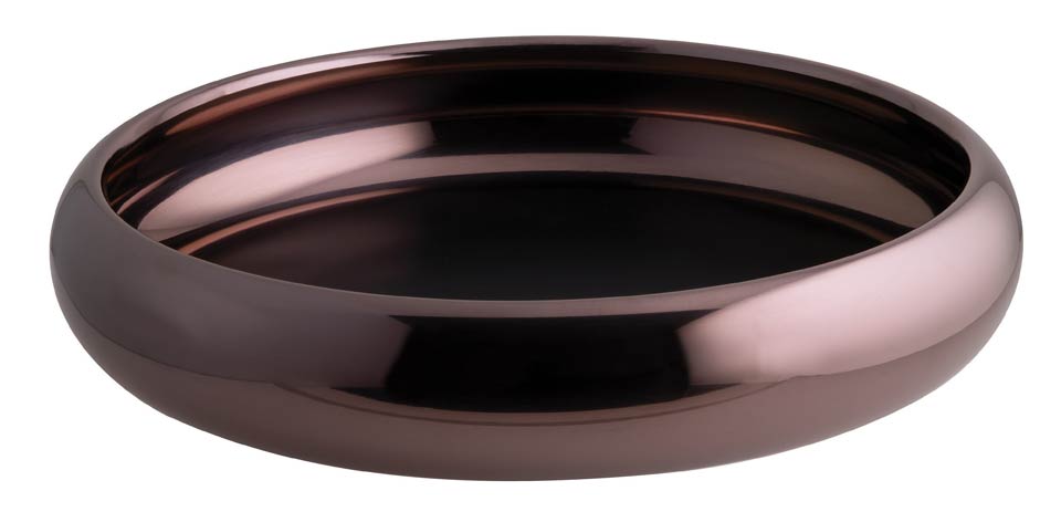 DISCONTINUED-Bowl/ Tray without Handle D 12 5/8 in PVD Parfait Amour