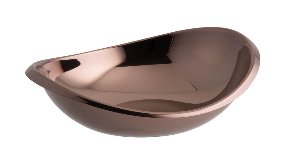 Oval Bowl 8 1/2 x 7 1/2 in PVD Rum