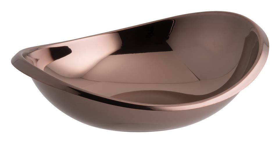 Oval Bowl 10 1/4 x 8 3/4 in PVD Rum