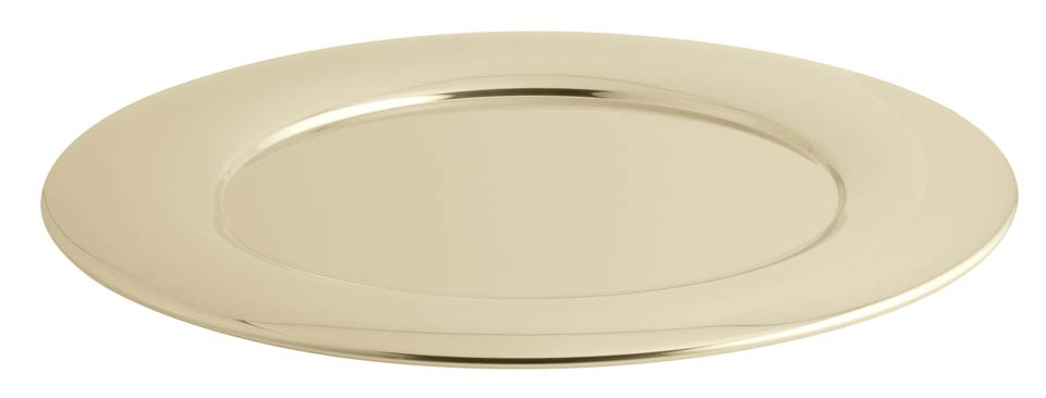 Show Plate 12 1/2 in PVD Champagne