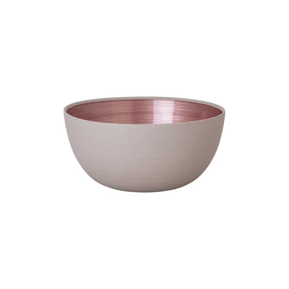 Bowl 8 1/2 in 4 in H Pink