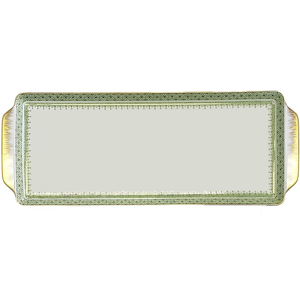Apple Green Lace Sandwich Tray