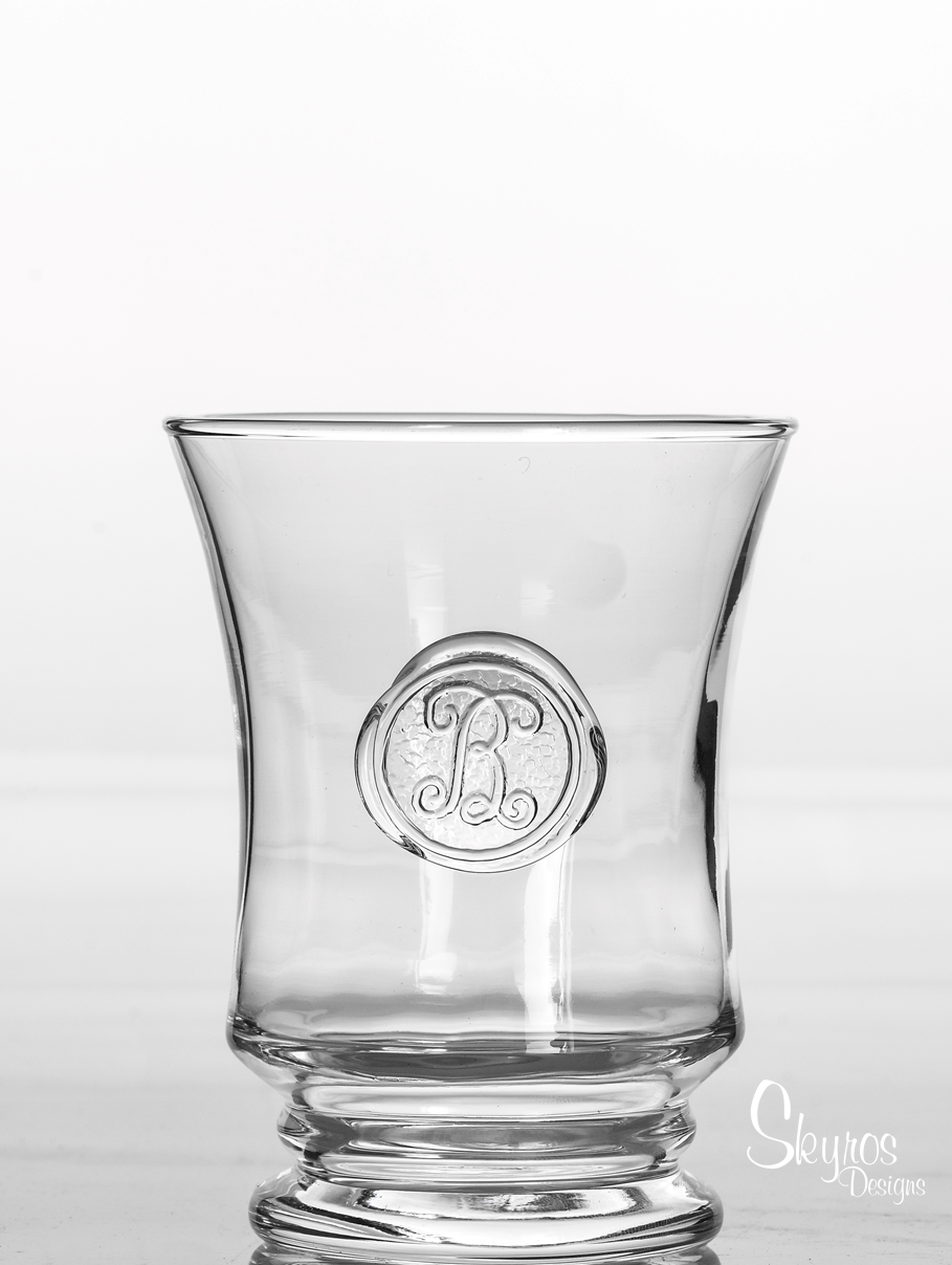 Double Old Fashioned - Hand Stamped Initial