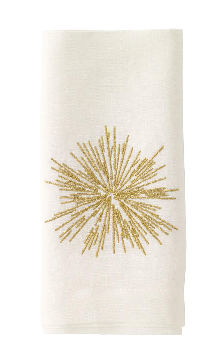 Gold Embroidered 22" Napkin p/4
