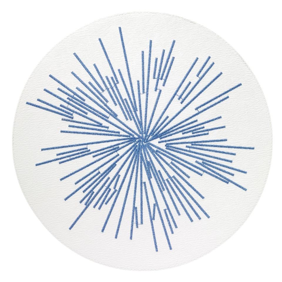 Blue 15" Rd Mat p/4