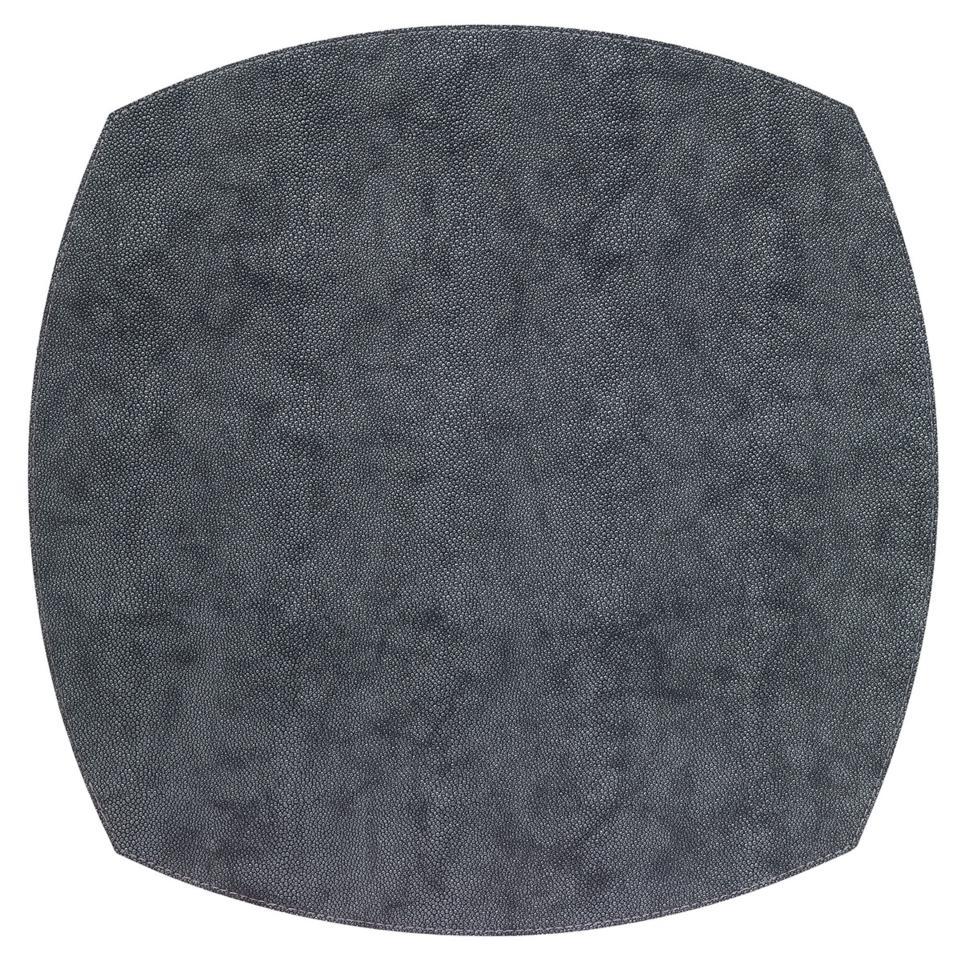 Charcoal 16" Square Elliptic Mats - Pack of 4