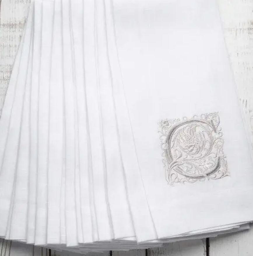 Monogram Linen Towel