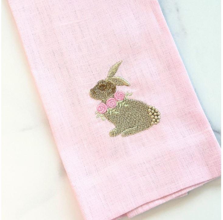 Towel, Floral Bunny, Lilac (Multi)