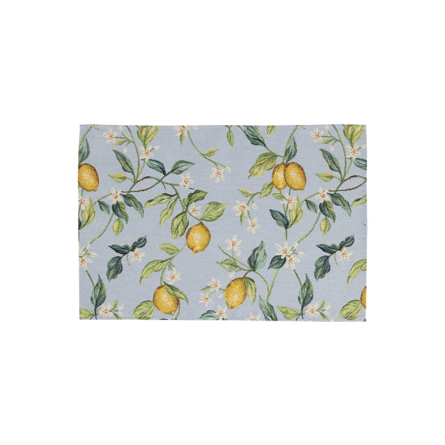 Lemons with White Flowers Placemats - Set of 4