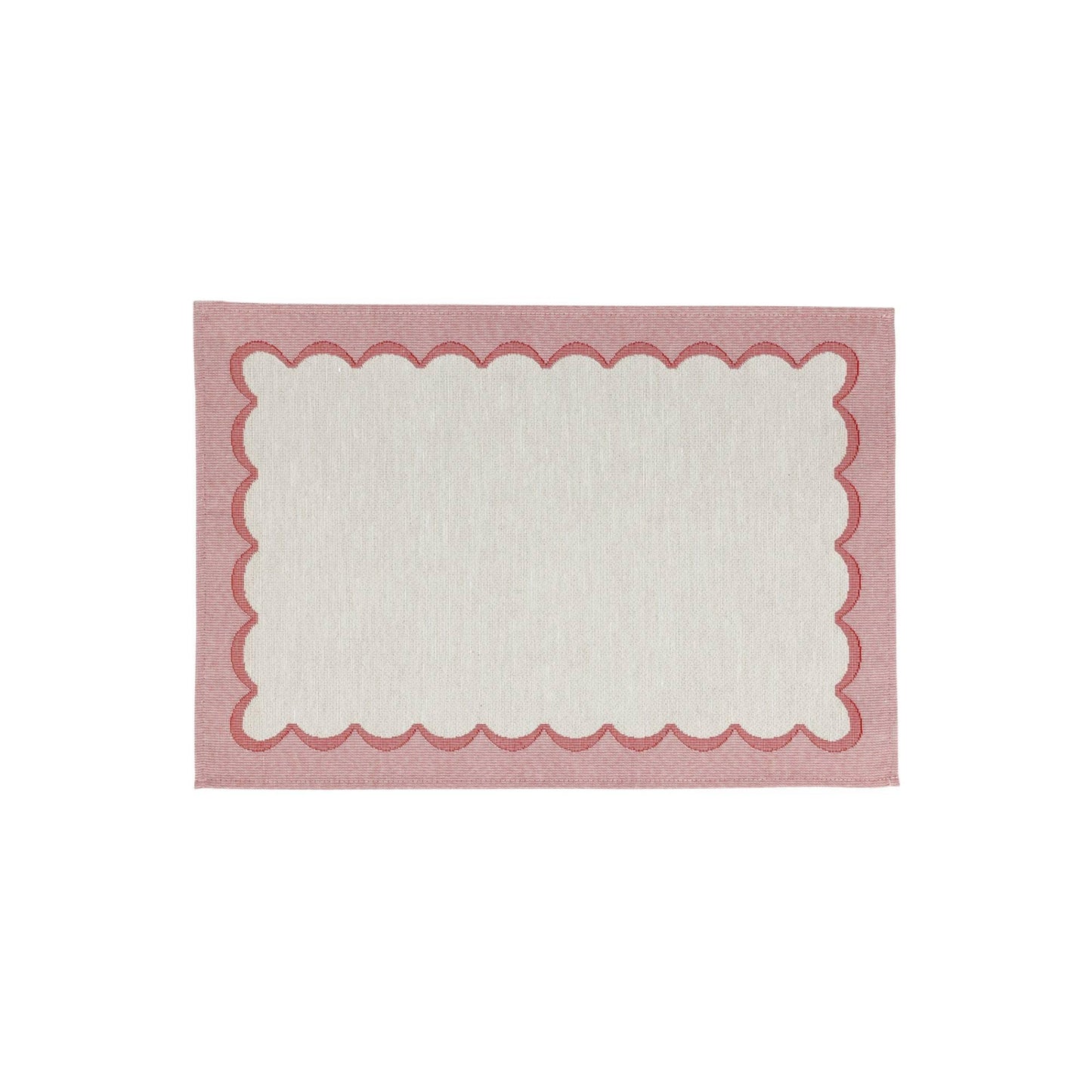 Pink Scalloped Placemats - Set of 4