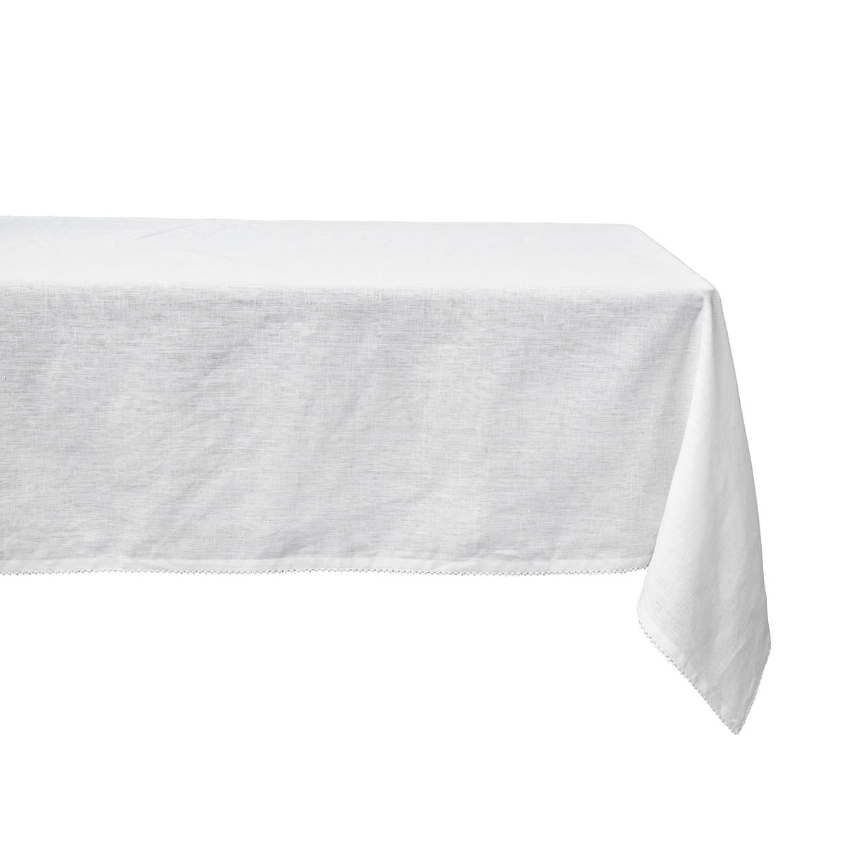 Berry Scallop 60" x 120" Tablecloth - White
