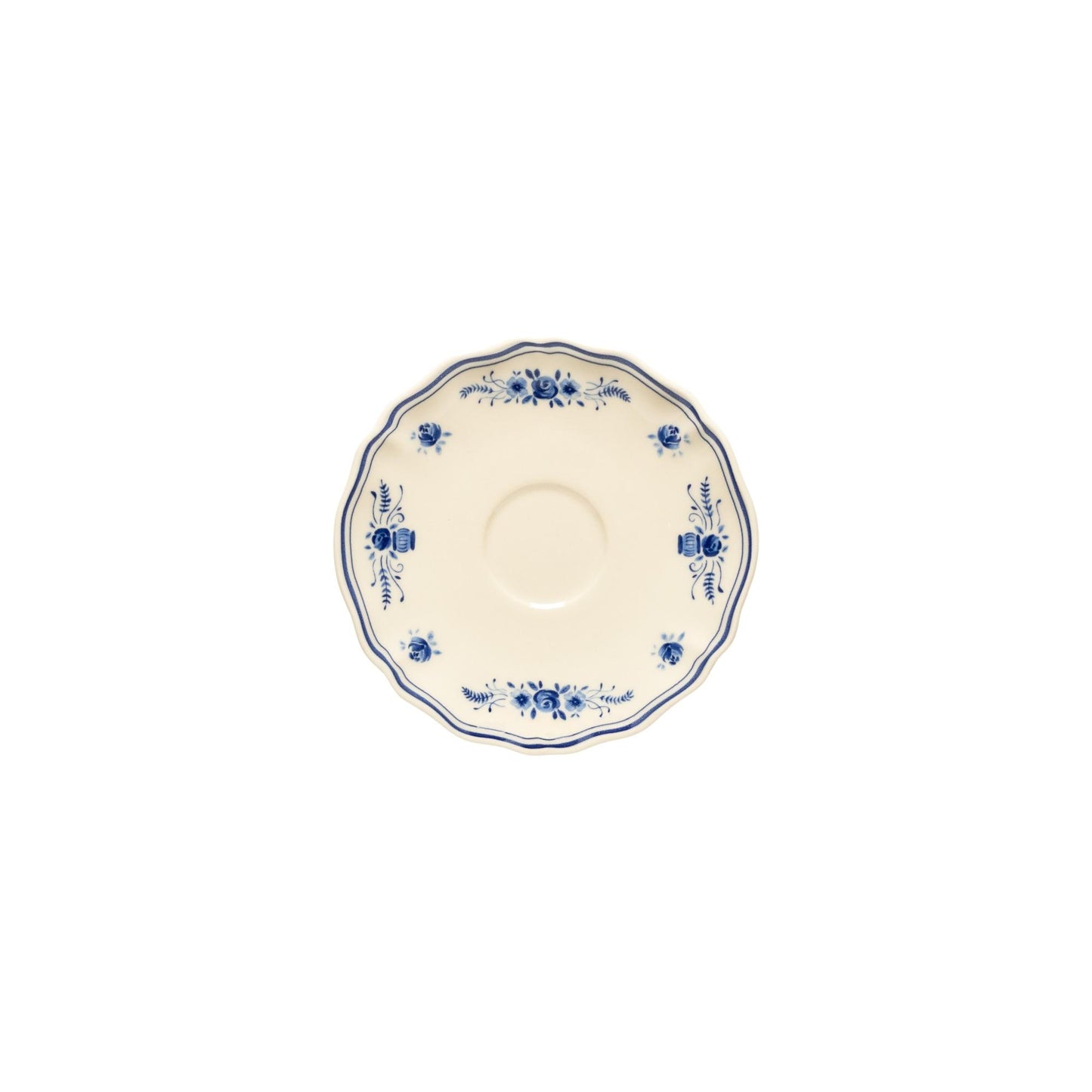 Tea saucer, Beige-blue