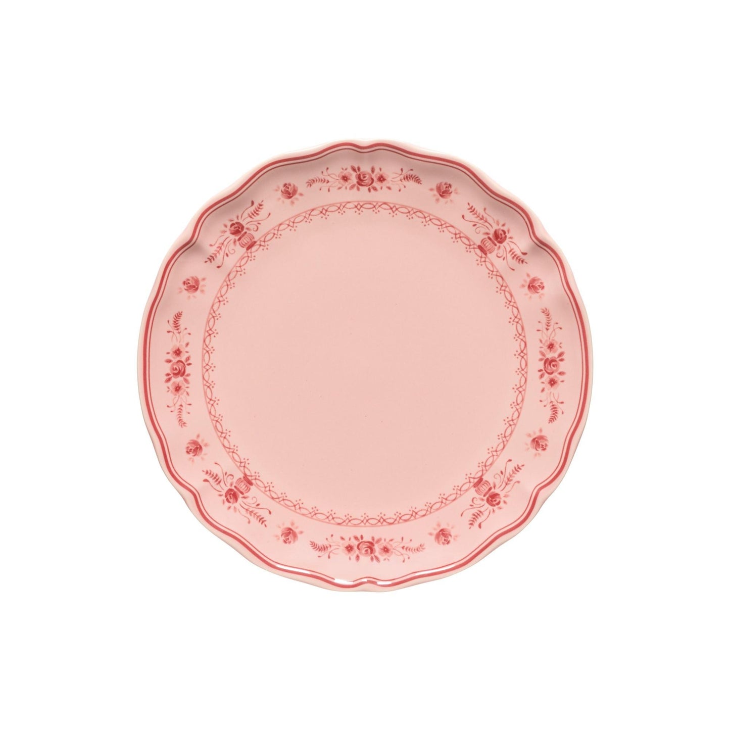 Dinner plate, Pink-red