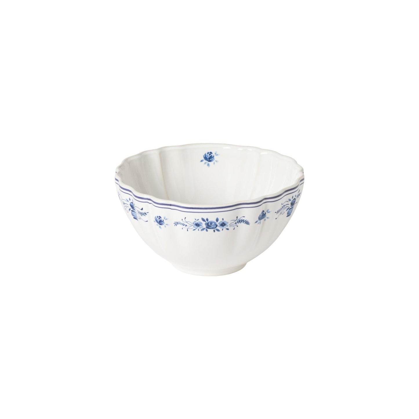 Soup/Cereal bowl, White-blue