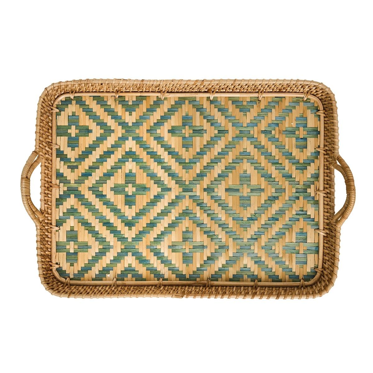 Villa Seville 18" Tray - Chambray