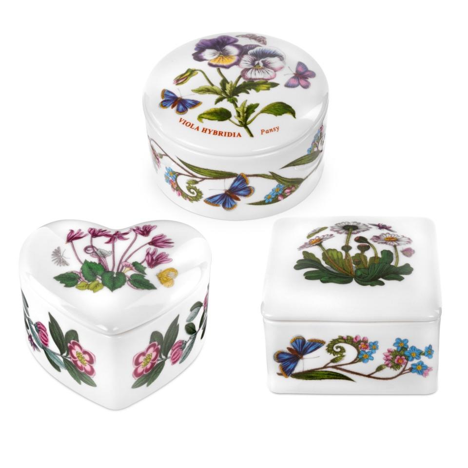 Set of 3 Covered Boxes