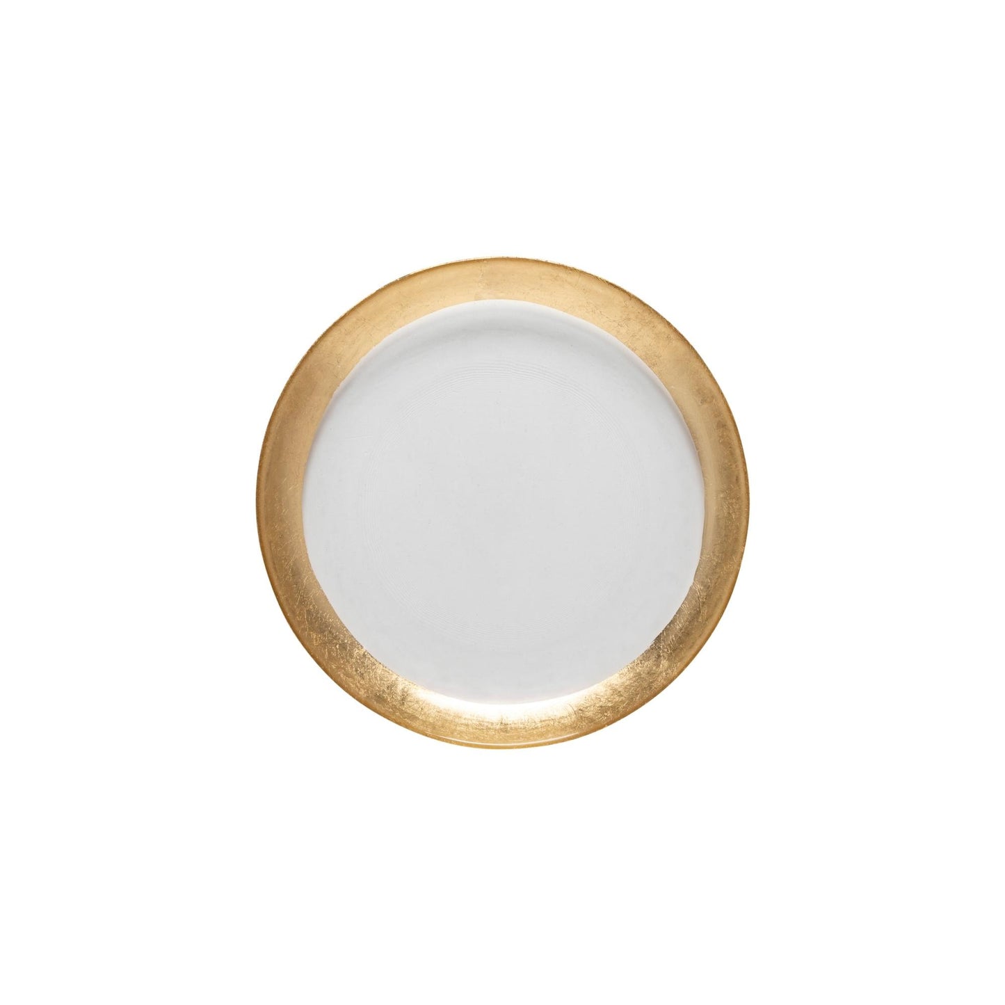 Glass band salad plate