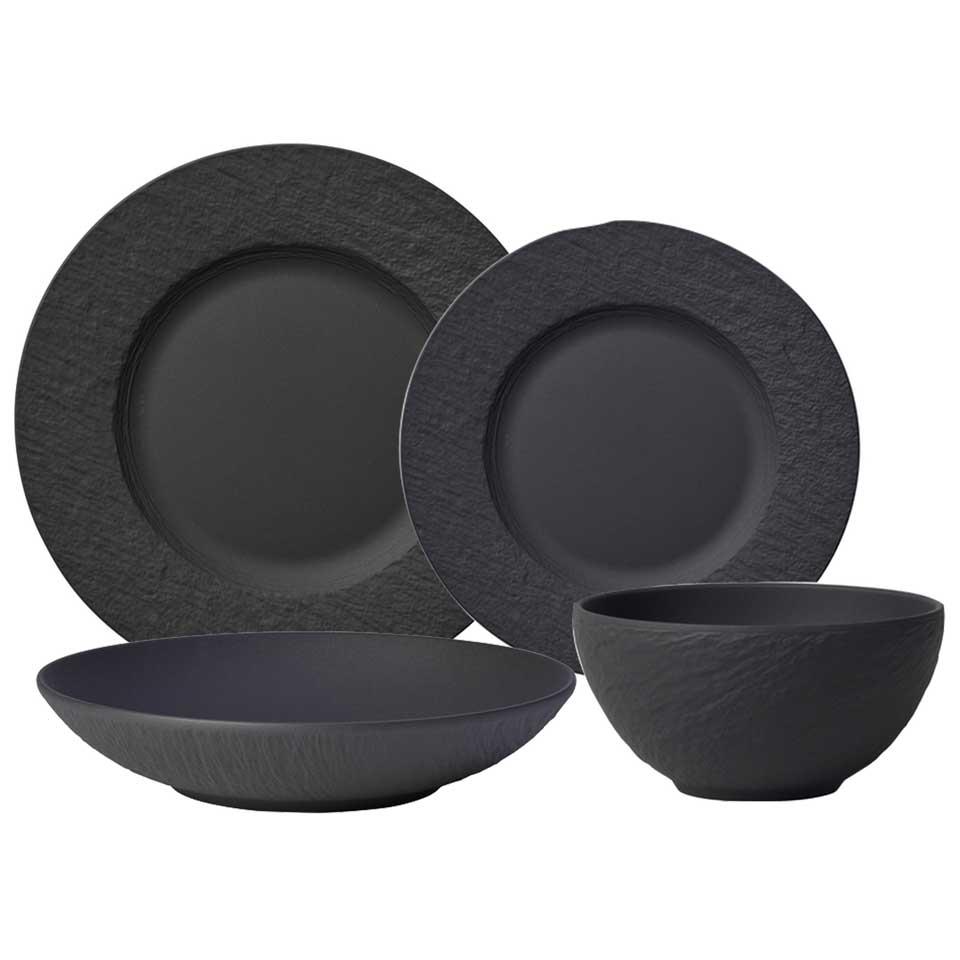4 Piece Place Setting Dinner, Salad, Rice Bowl, Pasta