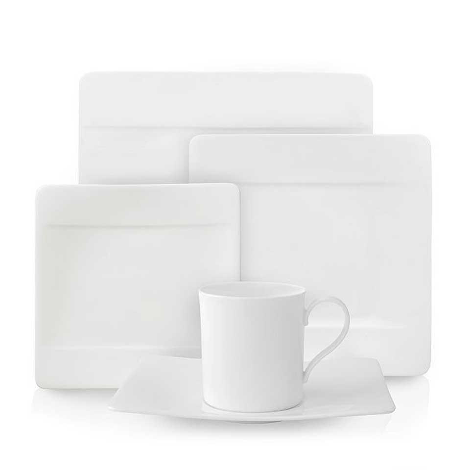 4 Piece Place Setting Dinner, Salad, Tea Cup, Tea Saucer