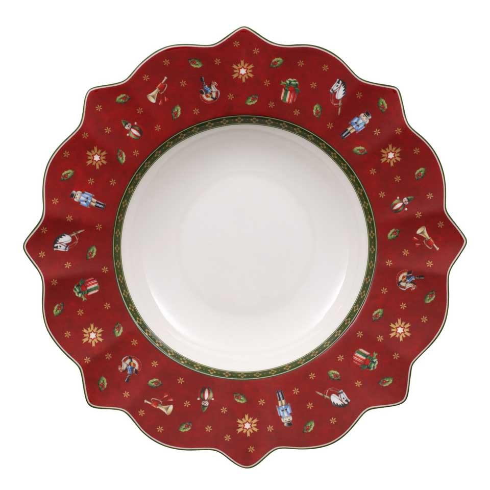 Toy's Delight Deep Plate - Red
