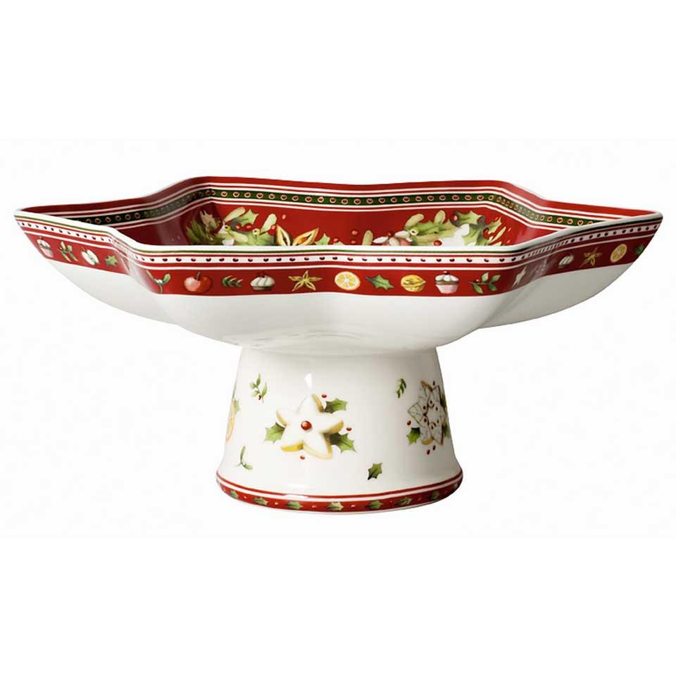 Winter Bakery Delight Footed Star Bowl