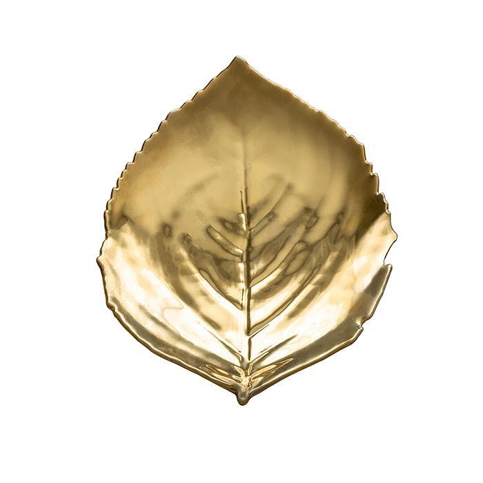 Hydrangea Leaf 9", Or