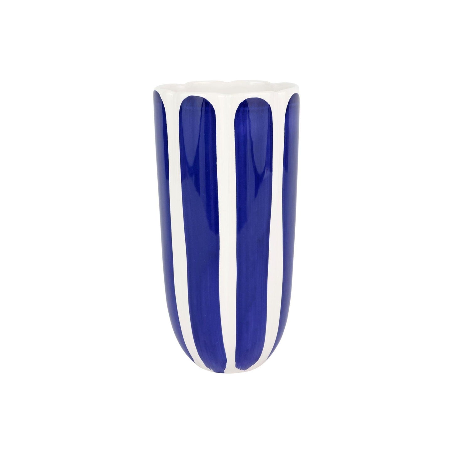 Cobalt Tulip Tall Cachepot
