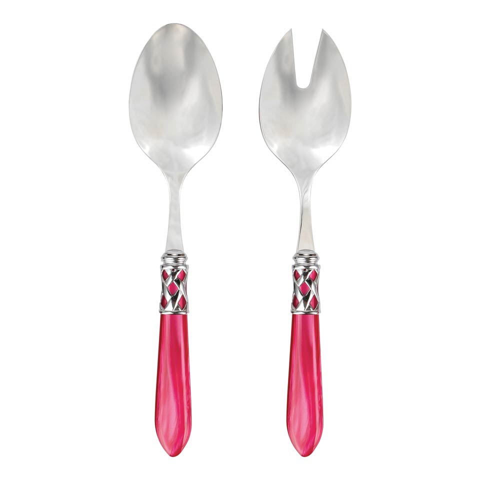 Brilliant Raspberry Salad Server Set