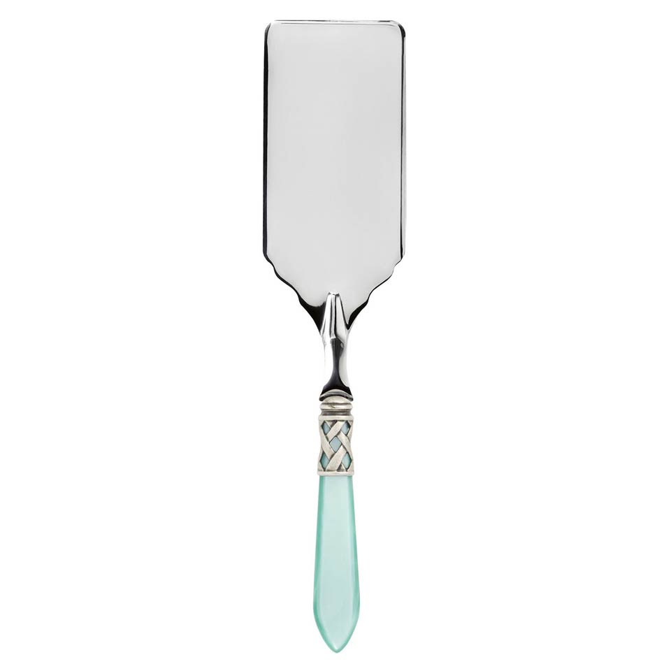 Antique Aqua Lasagna Server
