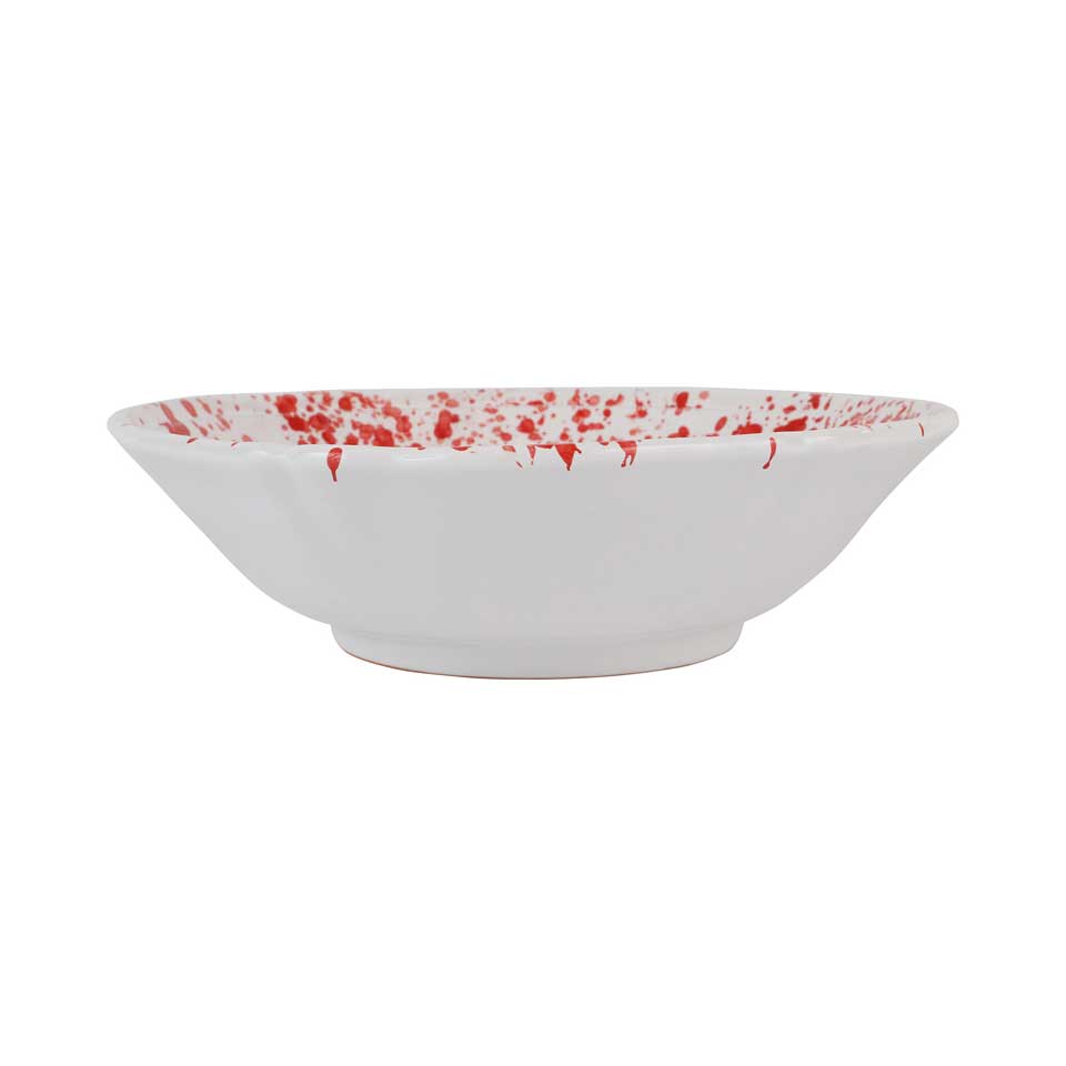 Red Splatter Serving Bowl
