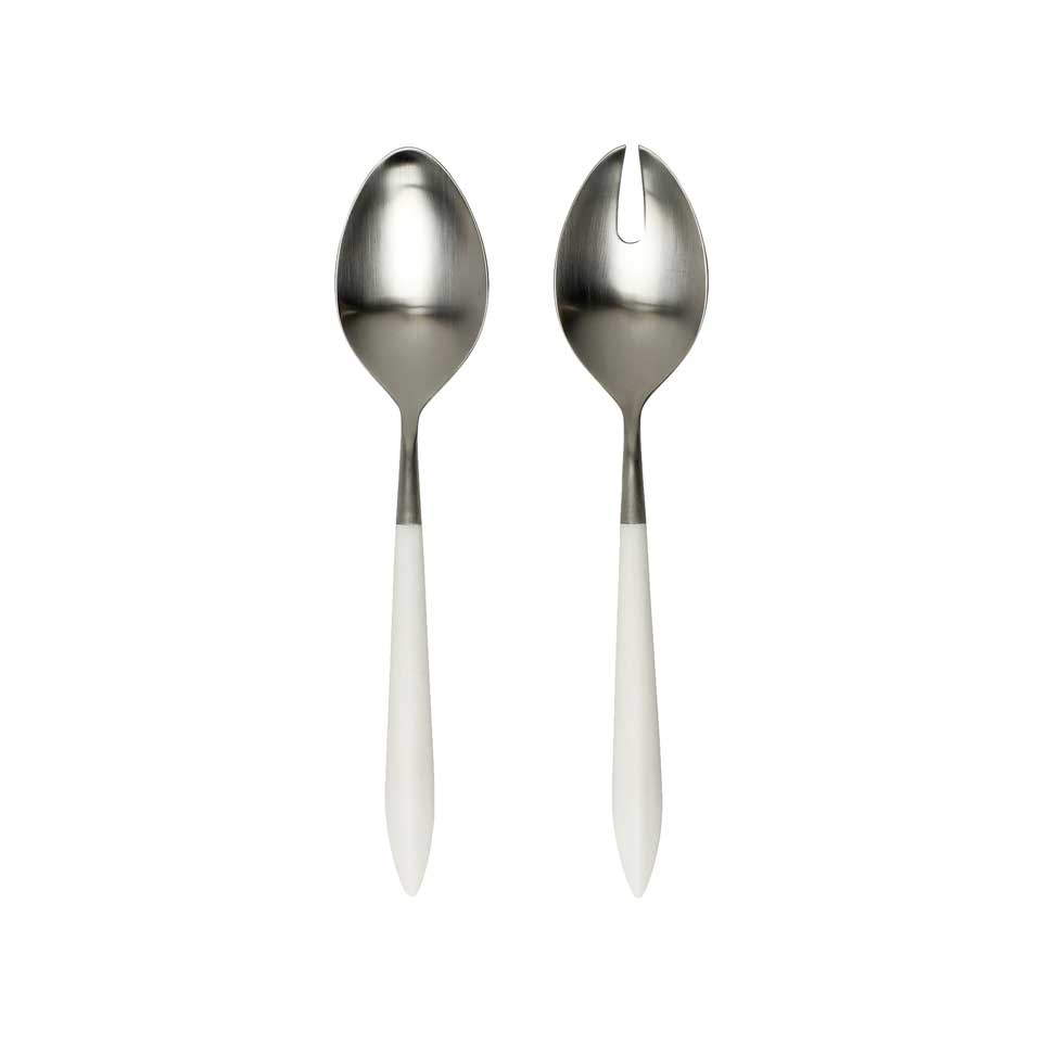 Argento & White Salad Serving Set