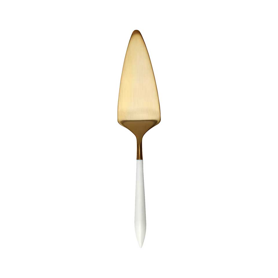 Oro & White Pastry Server