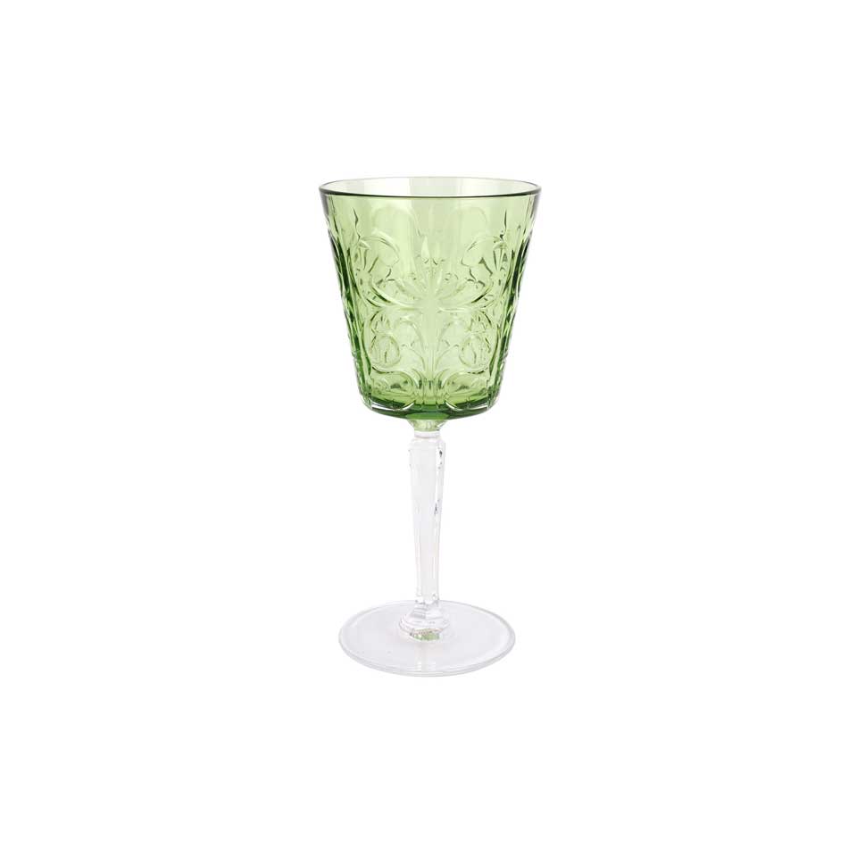 Mint Green Wine Glass