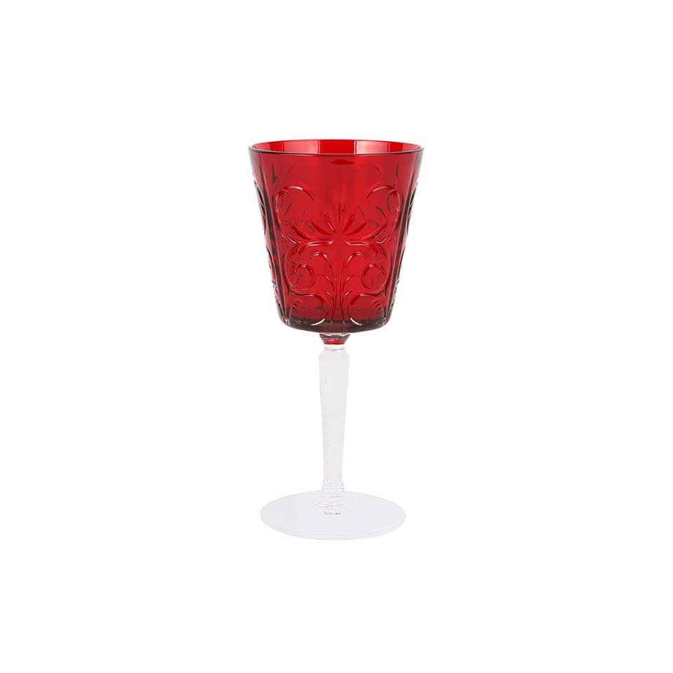 Ruby Wine Glass