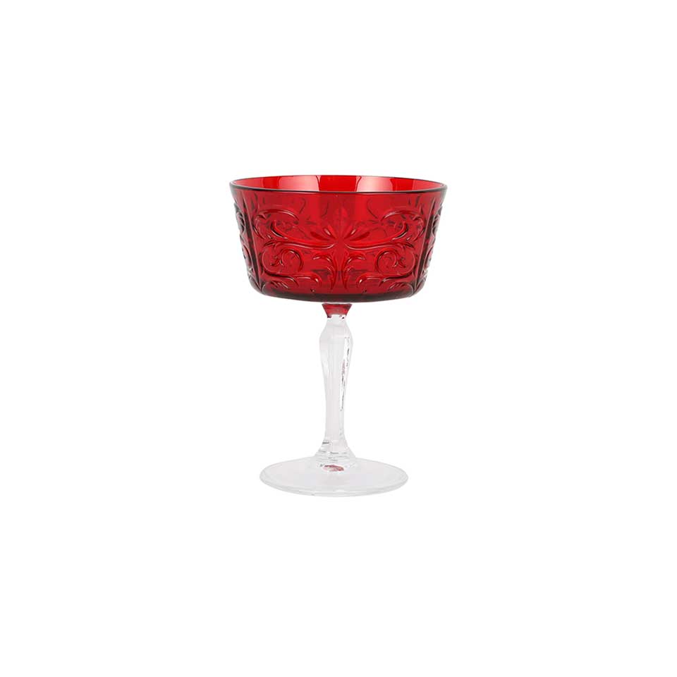 Ruby Coupe Champagne Glass