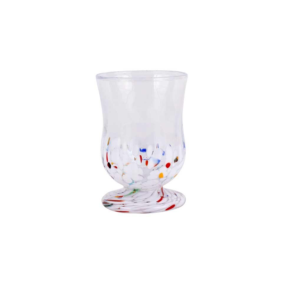 White Juice Glass