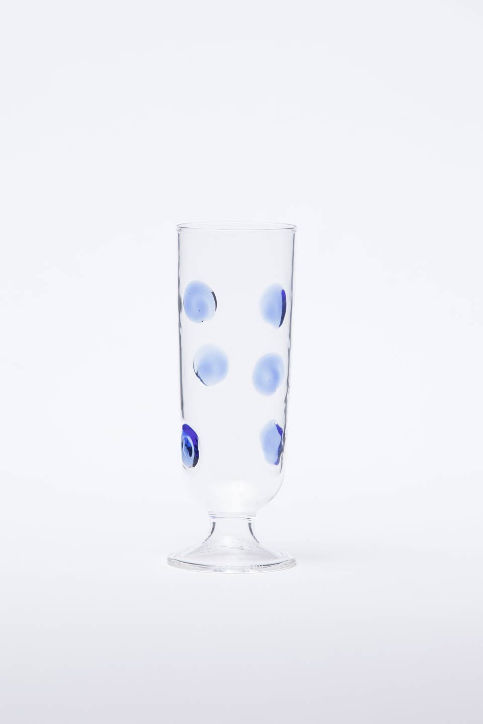 Blue Champagne Glass