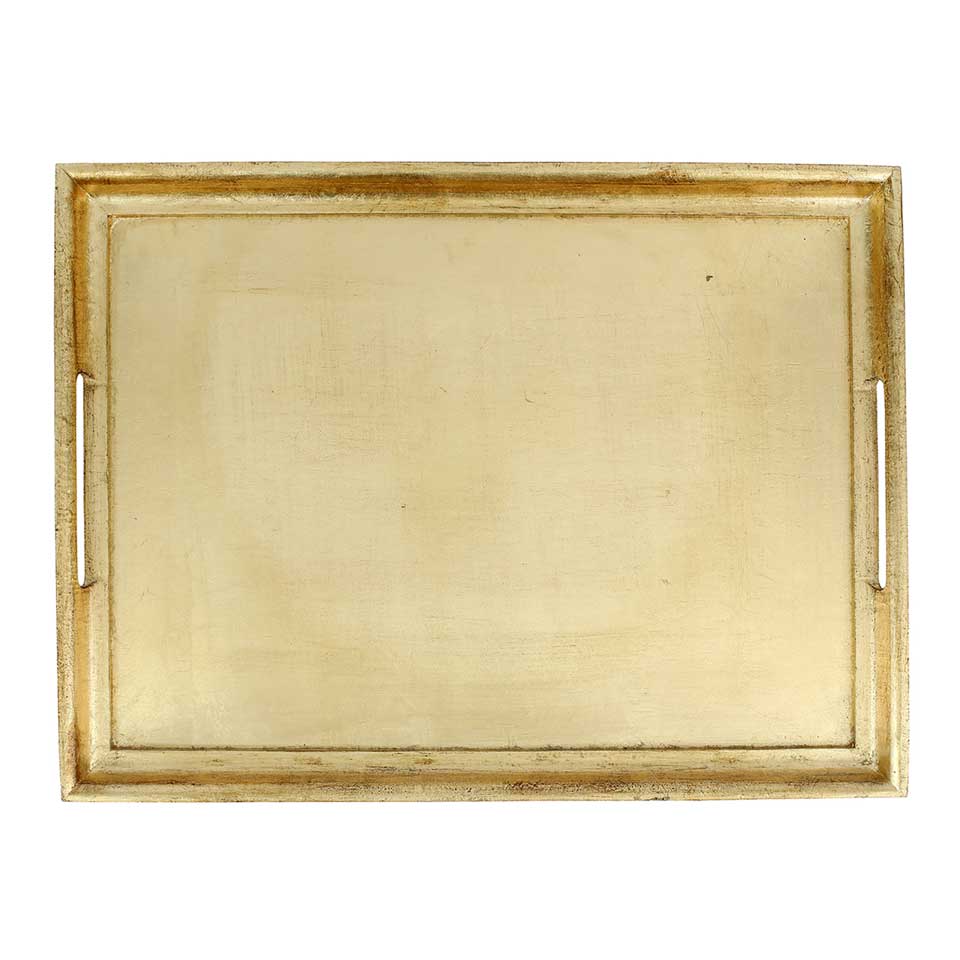 Gold Large Rectangular Tray