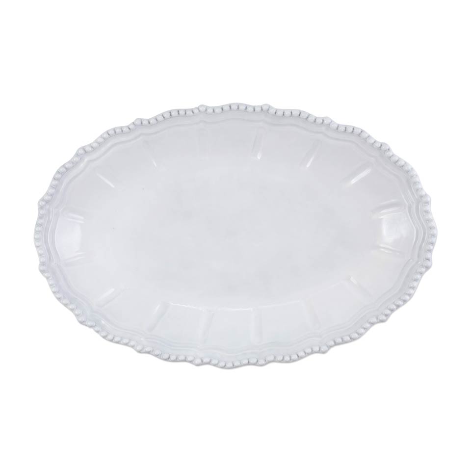 Baroque Large Oval Shallow Bowl
